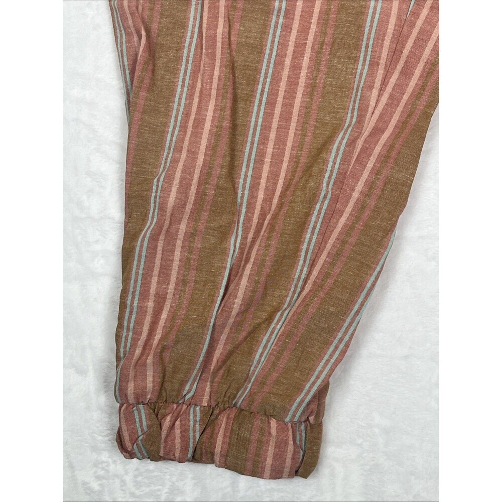 DREW Anthropologie Jumpsuit Sleeveless Salmon Brown Turquoise Size Medium NEW - Picture 3 of 9